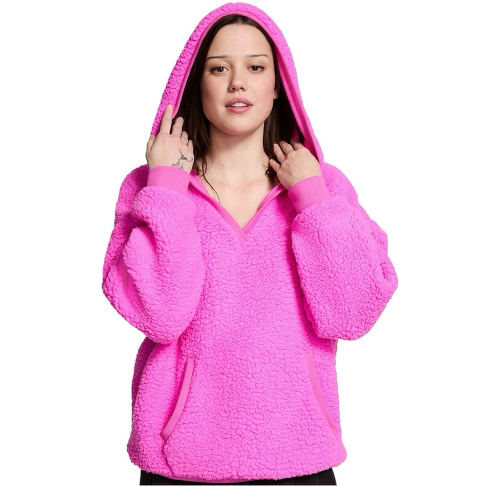 PINK Cozy Fleece Pullover Hoodie